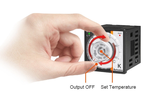 通过表盘设定温度
