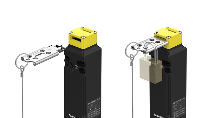 侧面式(SFD-LT)群组锁定装置使用示例。