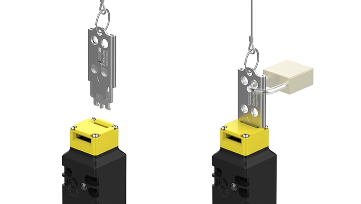 顶部式(SFD-LT2)群组锁定装置使用示例。