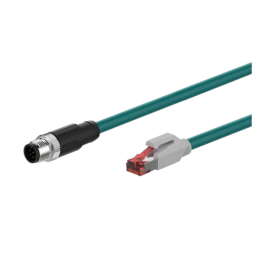 M12 Connector Communication Cable