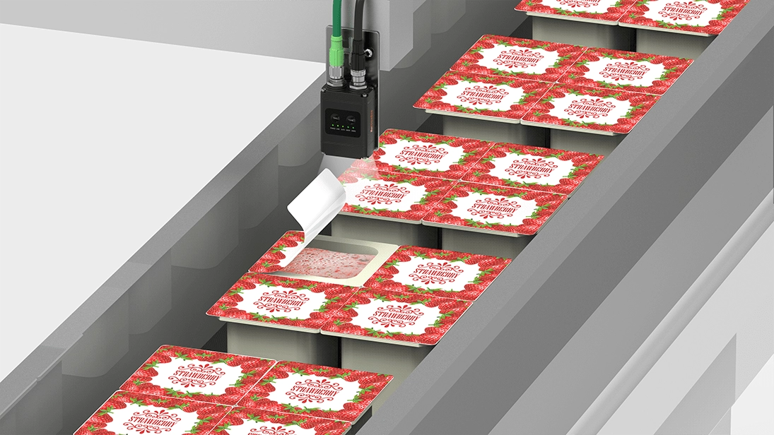 包装食品传送带