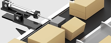 包装货物传送带