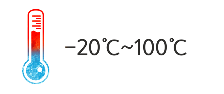 -20℃～100℃ 使用温度范围温度计