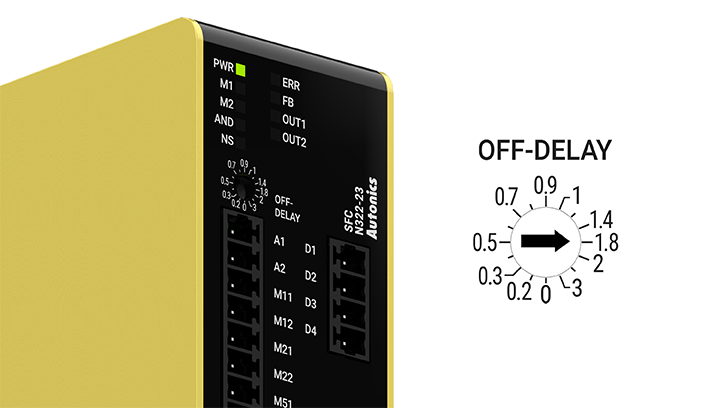 拨盘式 Off-delay 时间设置模块