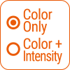 Color Only, Color+Intensity