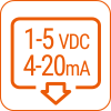 1-5VDC, 4-20mA