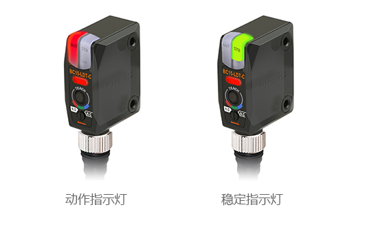 动作指示灯, 稳定指示灯